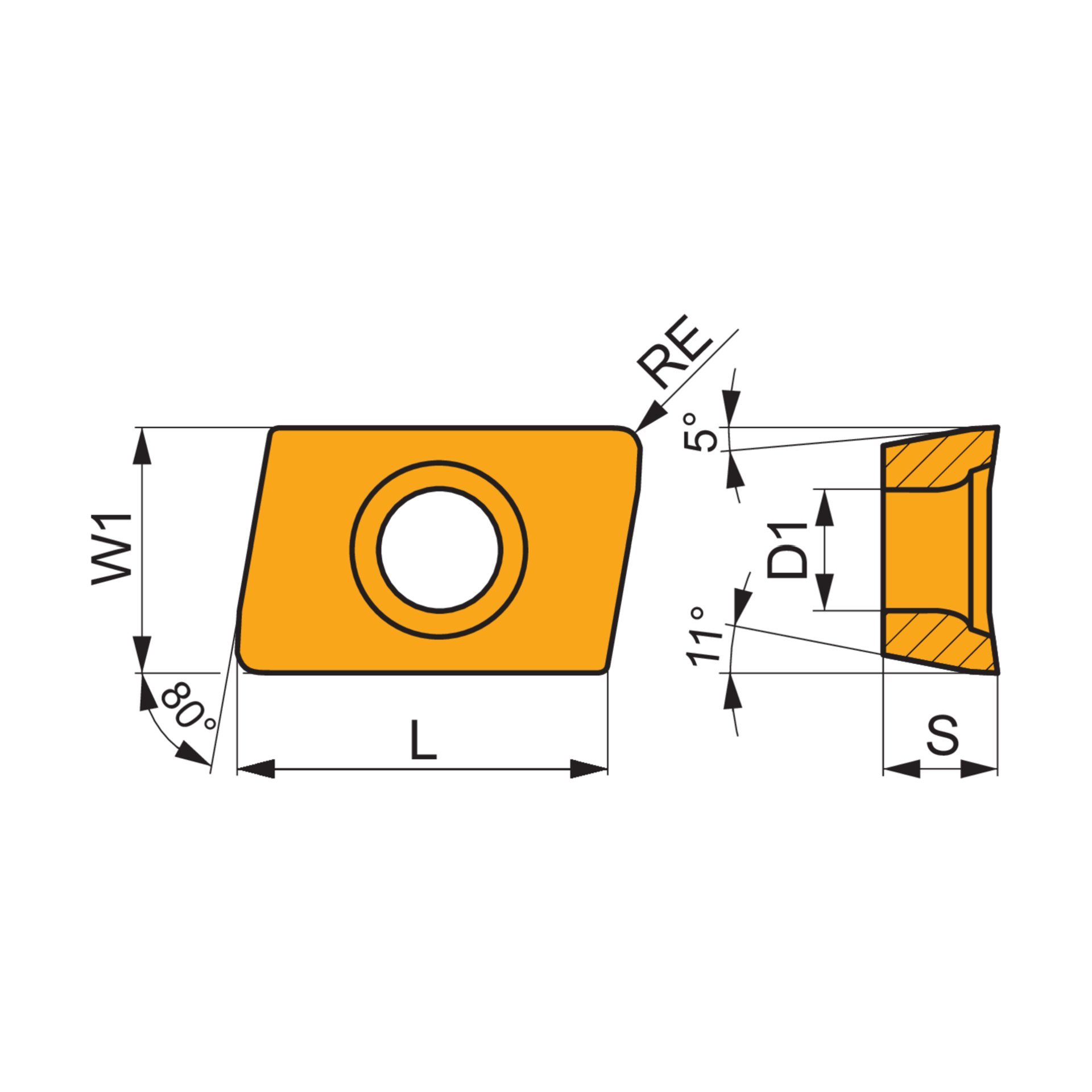 Dormer Pramet Fräswendeschneidplatte - Entgraten XPHT Produktbild img2 L