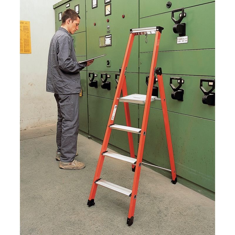 Zarges EFAmix S - Kst.-Stufen-Stehleiter Produktbild img3 L