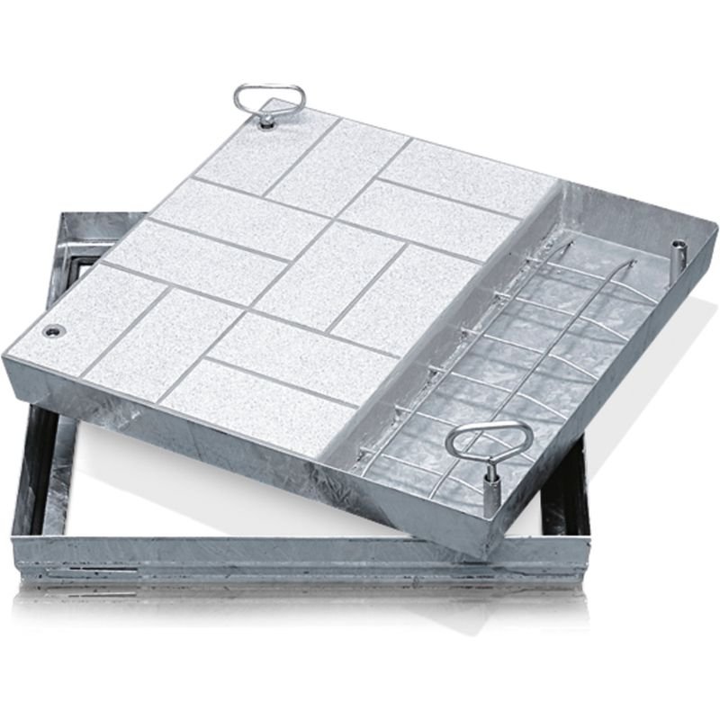 Zarges Schachtabdeckung V2A 300 x 300 mm Produktbild img1 L