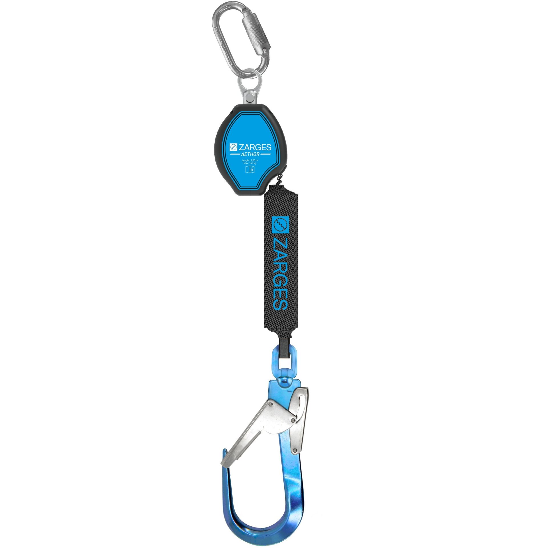 Zarges Höhensicherungsgerät Aethor 1.8m, Gurtband, rebar-hook Produktbild img1 L