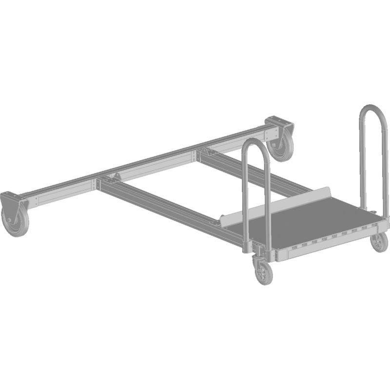 Zarges Tankwagenleiter Fahrwerk mit Traverse ausziehbar Produktbild img1 L