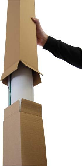 Wellpapp-Faltkarton 1-wellig braun DIN A1 108x108x610mm Qualität 1.20 50 Stück Produktbild img3 L