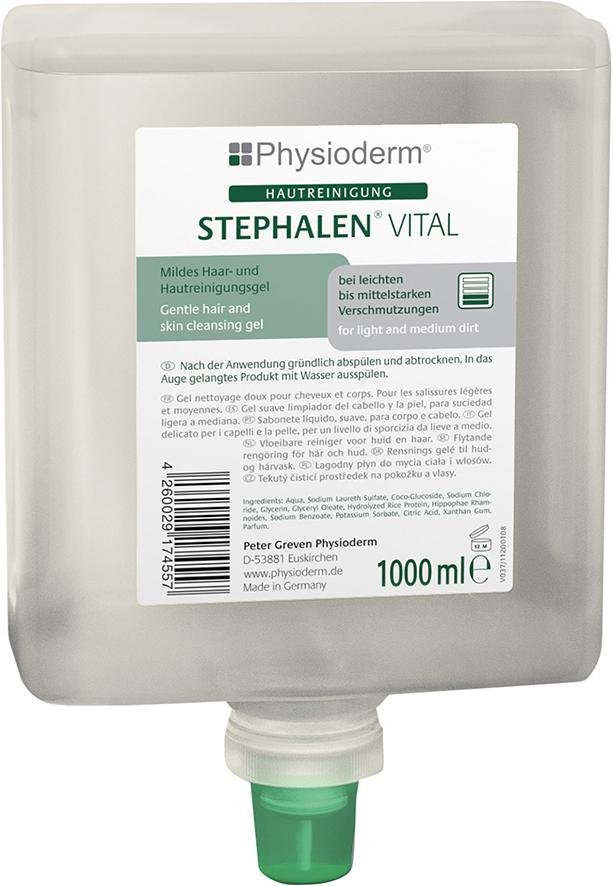 Stephalen Vital 1000 ml Neptuneflasche Waschgel mild Physioderm Produktbild img1 L