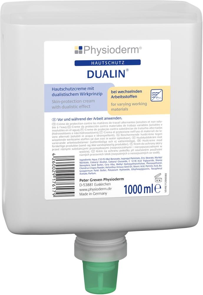 Dualin 1000 ml Neptuneflasche Hautschutzcreme Physioderm Produktbild img1 L