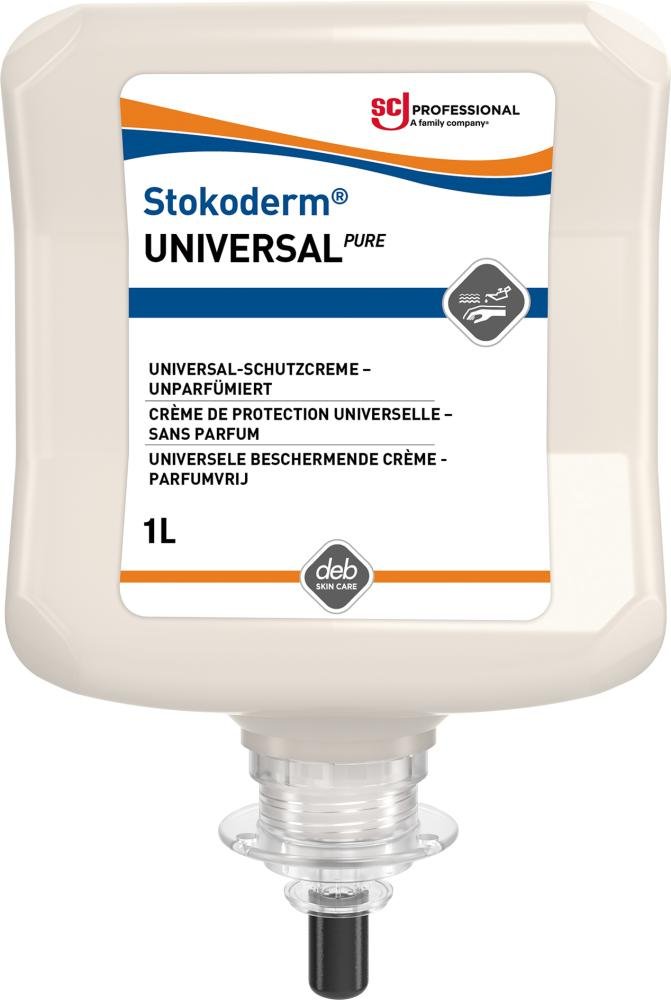 Stokoderm UNIVERSAL PURE Hautschutzcreme univers. 1 l Kartusche Produktbild img1 L