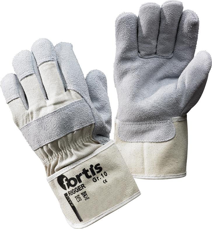 FORTIS Handschuh Rigger Rindspaltleder Gr. 10 Produktbild img1 L
