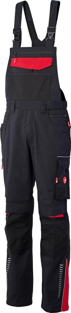 H-Latzhose Performance schwarz/rot Gr. 29 FORTIS Produktbild img1 L