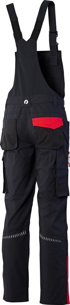 H-Latzhose Performance schwarz/rot Gr. 29 FORTIS Produktbild img2 L