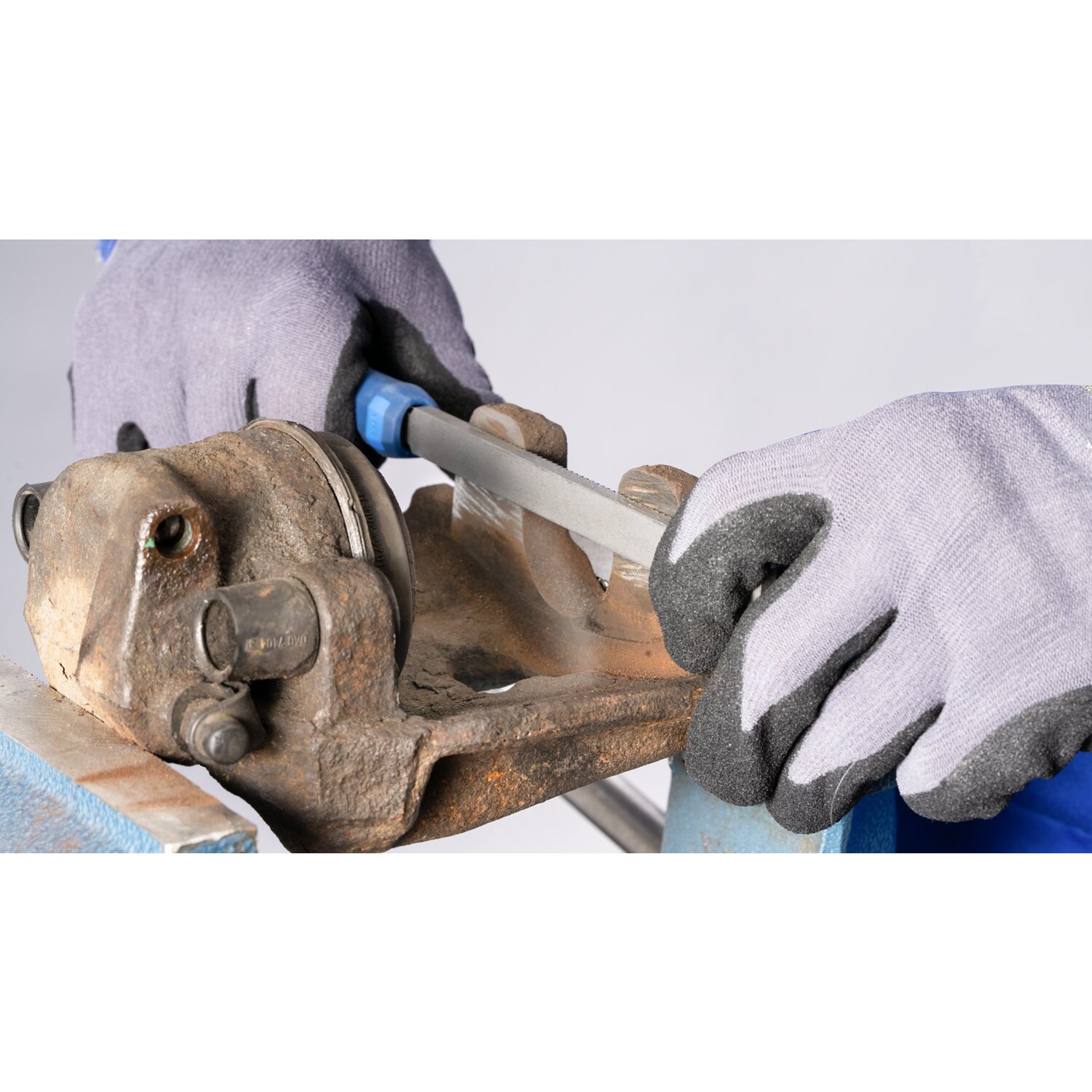 PFERD TOOLS Bremssattelfeile 200 mm x 12,5 mm gefräste Zahnung mit Griff Produktbild img2 L