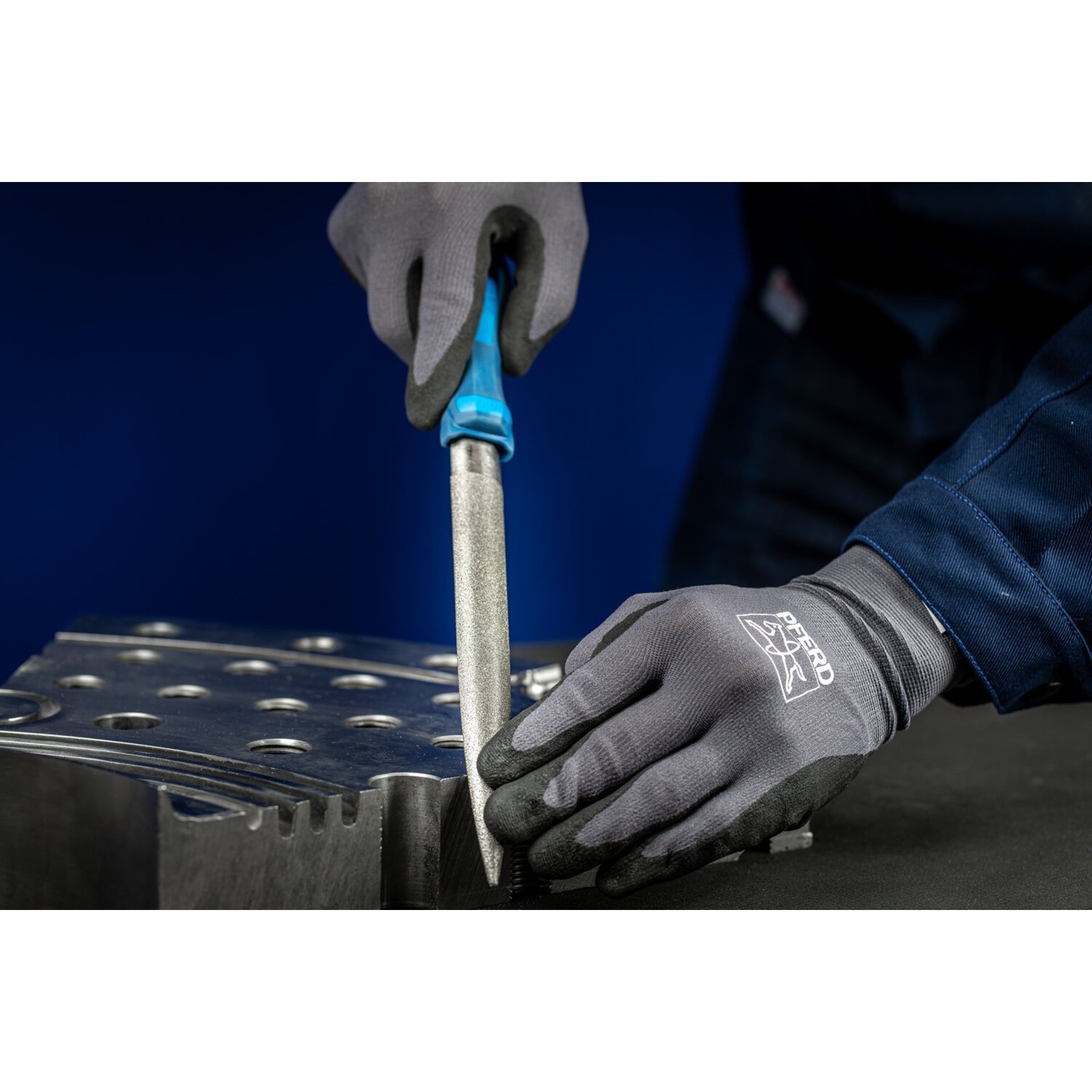 PFERD TOOLS Diamant-Werkstattfeile halbrund 100mm D126 (mittel) für harte Werkstoffe Produktbild img2 L