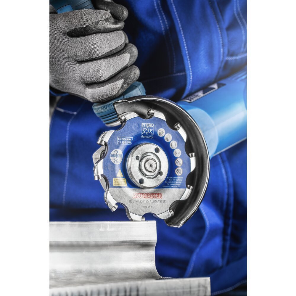 PFERD TOOLS Hochleistungsfrässcheibe ALUMASTER R Ø 115 mm für Winkelschleifer Alu Bearbeitung Produktbild img3 L