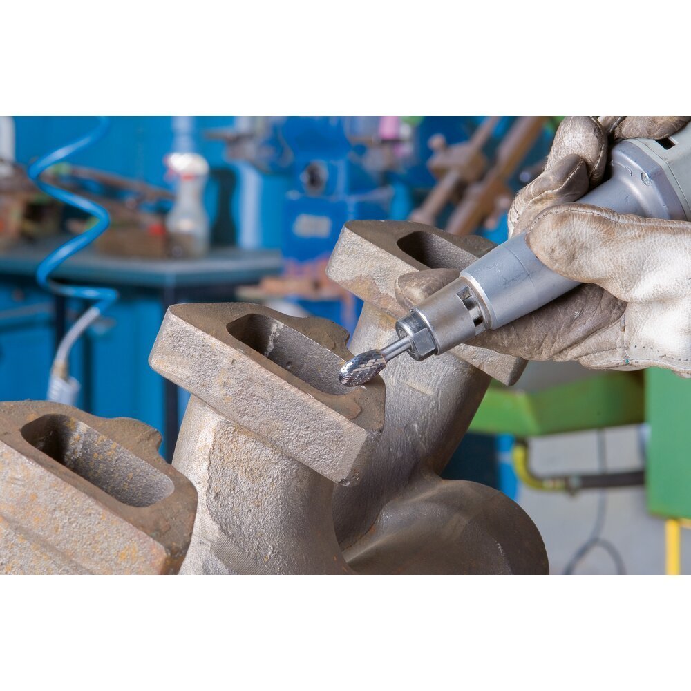 PFERD TOOLS Hartmetall Hochleistungsfrässtift TOUGH Tropfen TRE Ø 12x20mm Schaft-Ø 6 mm schlagfest Produktbild img2 L