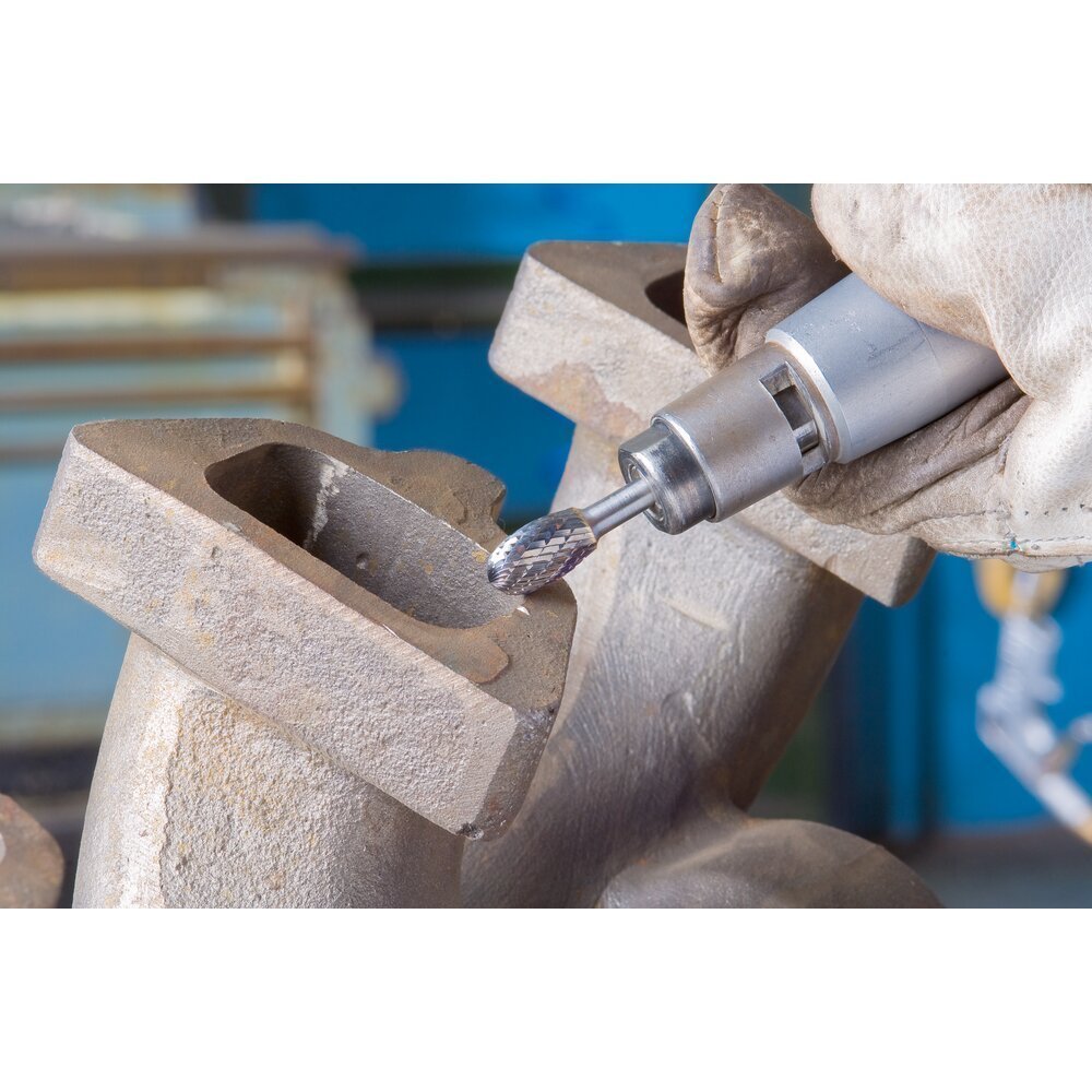 PFERD TOOLS Hartmetall Hochleistungsfrässtift TOUGH Tropfen TRE Ø 12x20mm Schaft-Ø 6 mm schlagfest Produktbild img3 L