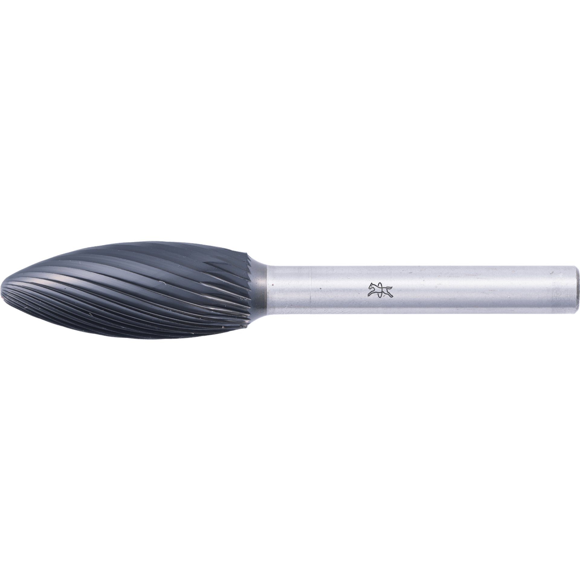 Hartmetall Hochleistungsfrässtift Flamme B Ø 12x30mm Schaft-Ø 6mm Z3 HICOAT beschichtet universal mittel Produktbild img1 L