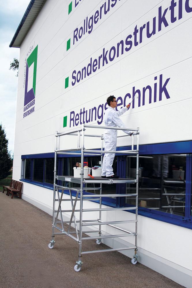 Alu-Klappgerüst Plattform B1800xT1350 mm Plattformhöhe 8,80 m Arbeitshöhe bis 10,80 m Produktbild img3 L