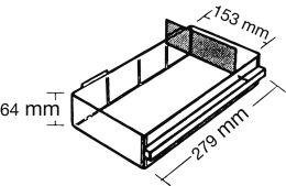 Trennwand längs für Schublade Typ 150-03 transparent Satz = 16 Stück RAACO Produktbild img1 L