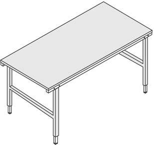 ROCHOLZ Pack- und Arbeitstisch B2000xT920xH690-960 Produktbild img1 L