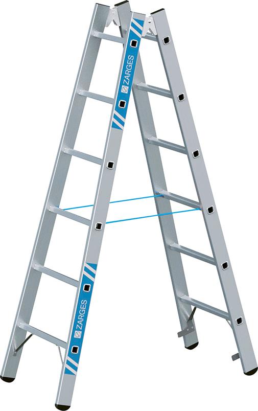 Stehleiter Coni B 2x6 Sprossen Leiterlänge 1,78 m Arbeitshöhe 3,00 m ZARGES Produktbild img1 L