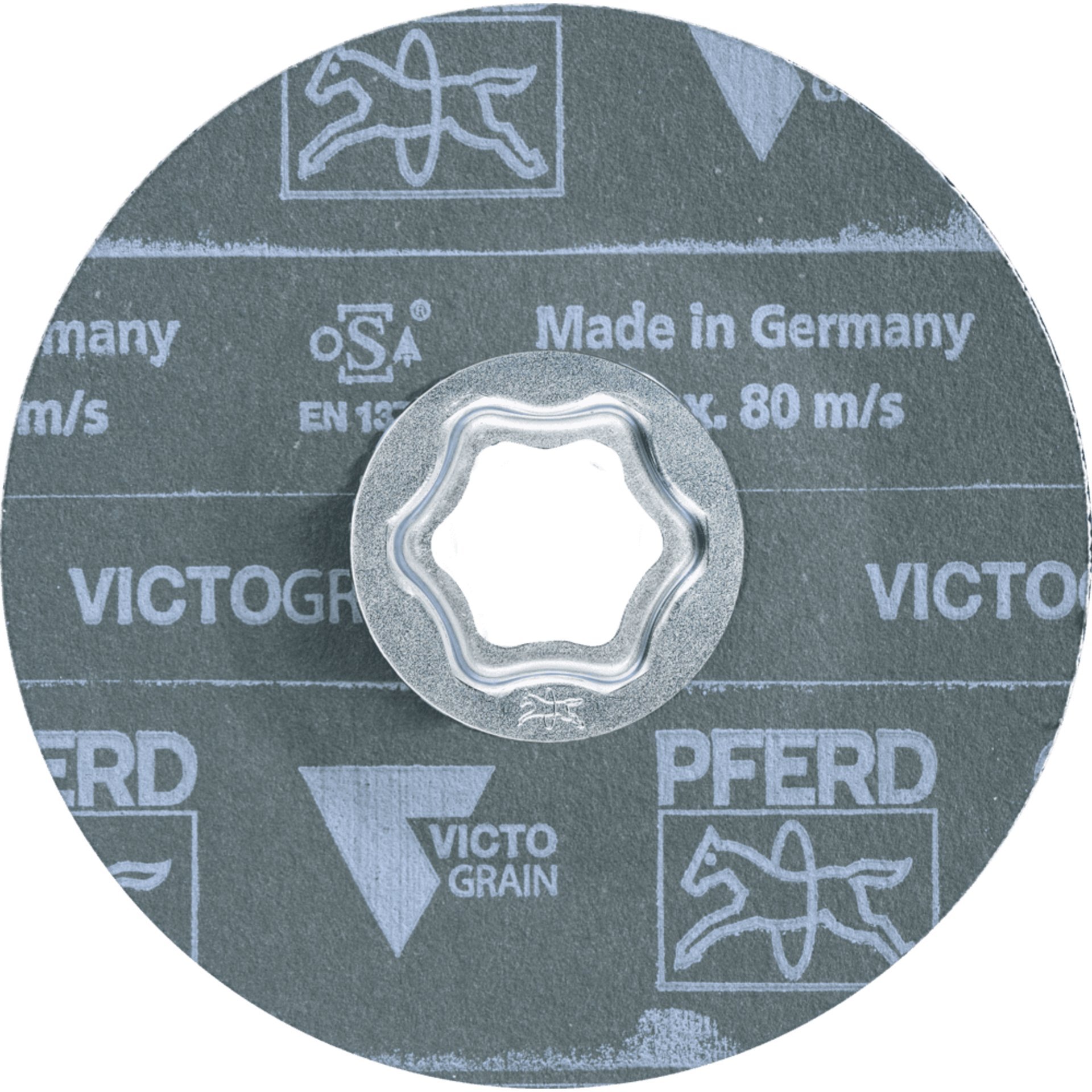 PFERD COMBICLICK Fiberscheibe Ø 115 mm VICTOGRAIN 60 Höchstleistung auf Stahl Produktbild img3 L