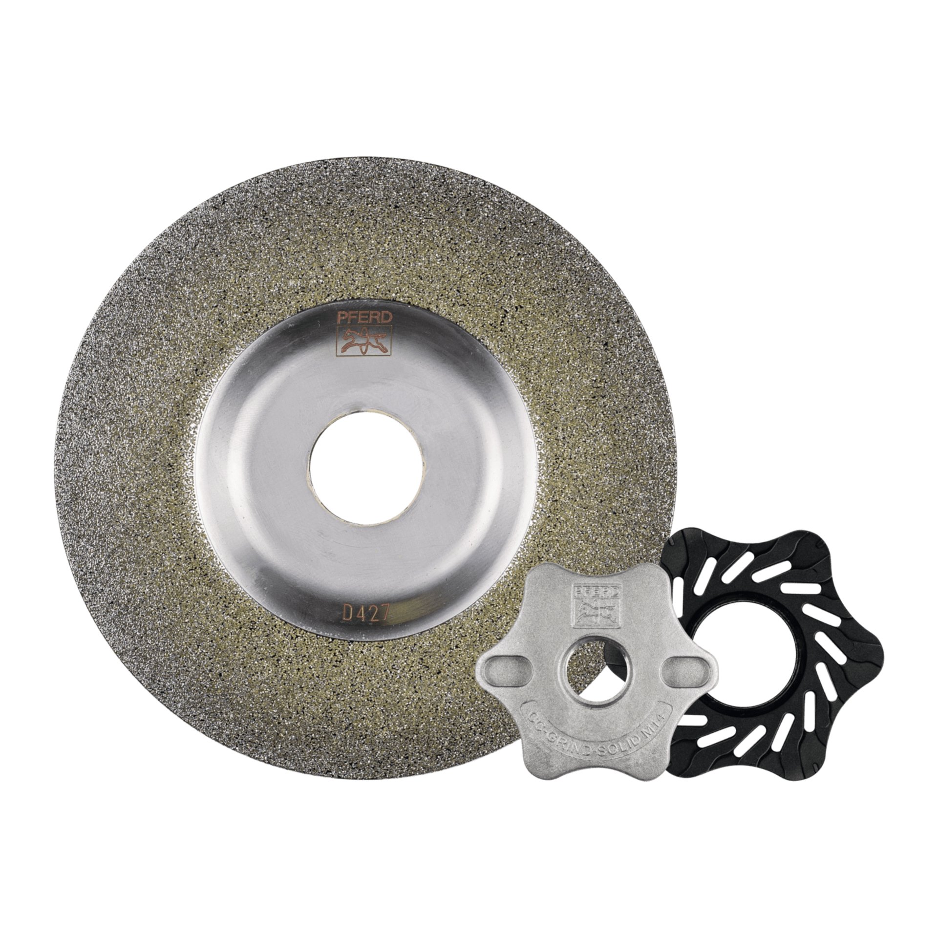 PFERD TOOLS CC-GRIND SOLID DIAMOND 100x16,0mm D427 (grob) zum Bearbeiten harter Werkstoffe Produktbild img1 L