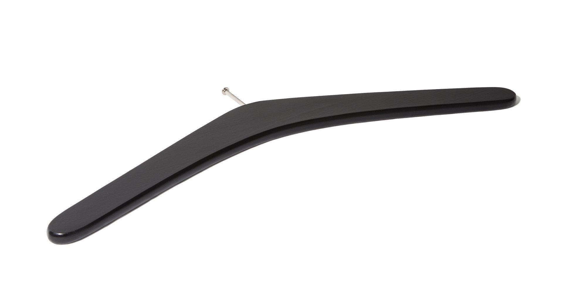 Kleiderbügel aus Hartholzfür Serie Classic Farbe Schwarz mit Spezialaufhängung Produktbild img1 L