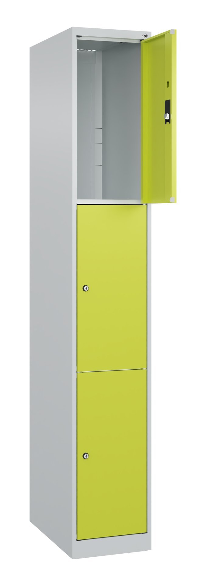 C+P Schließfachschrank Classic PLUS, 3 Fächer, 1850x300x500mm, 7035/0024 Produktbild img1 L