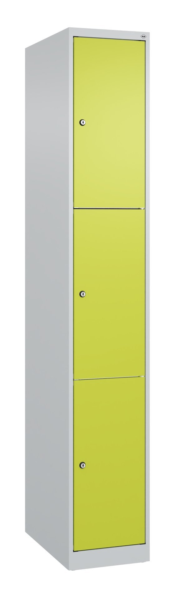 C+P Schließfachschrank Classic PLUS, 3 Fächer, 1850x300x500mm, 7035/0024 Produktbild img2 L