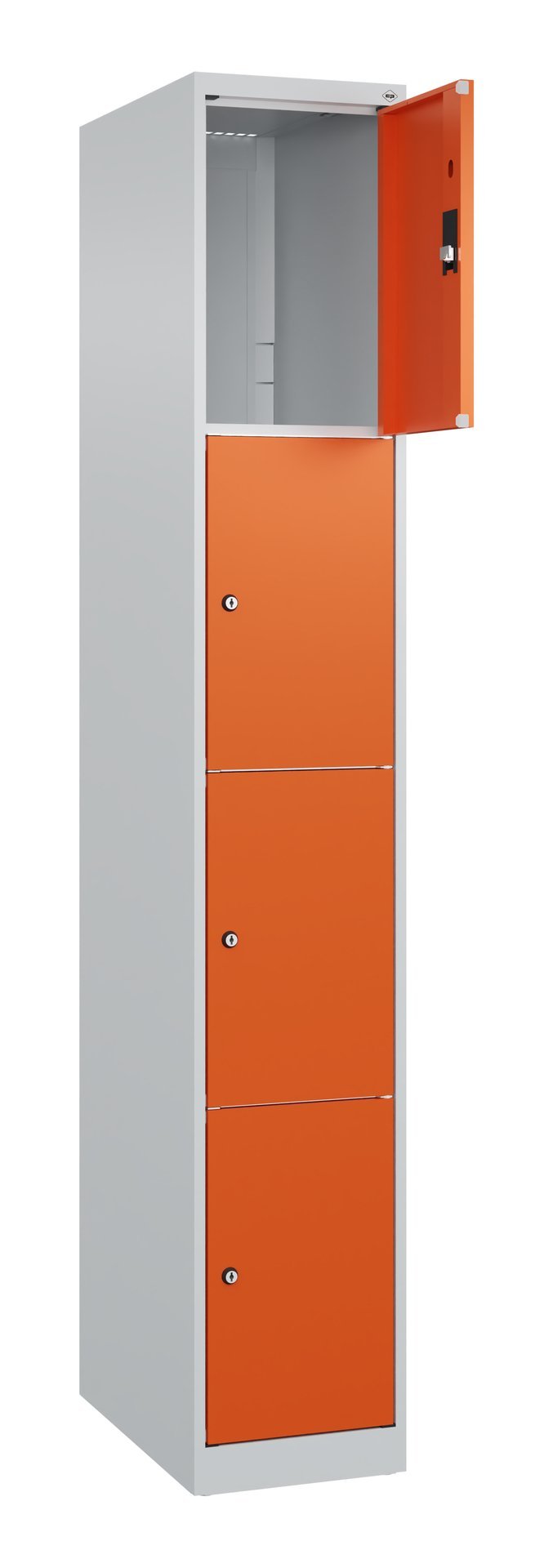 C+P Schließfachschrank Classic PLUS, 4 Fächer, 1850x300x500mm, 7035/2004 Produktbild img1 L