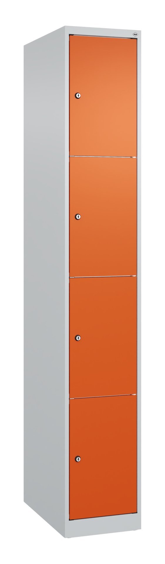 C+P Schließfachschrank Classic PLUS, 4 Fächer, 1850x300x500mm, 7035/2004 Produktbild img2 L