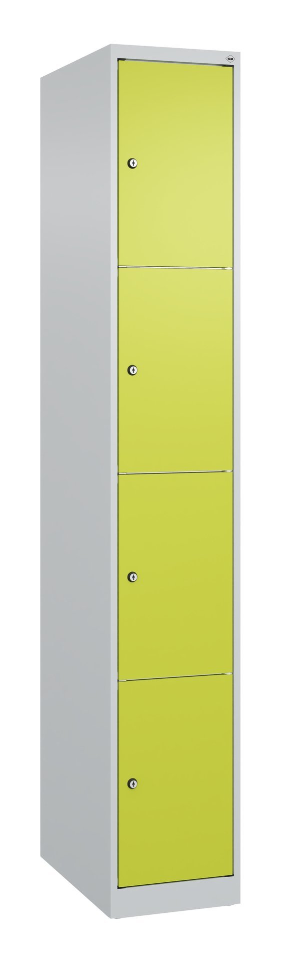 C+P Schließfachschrank Classic PLUS, 4 Fächer, 1850x300x500mm, 7035/0024 Produktbild img2 L