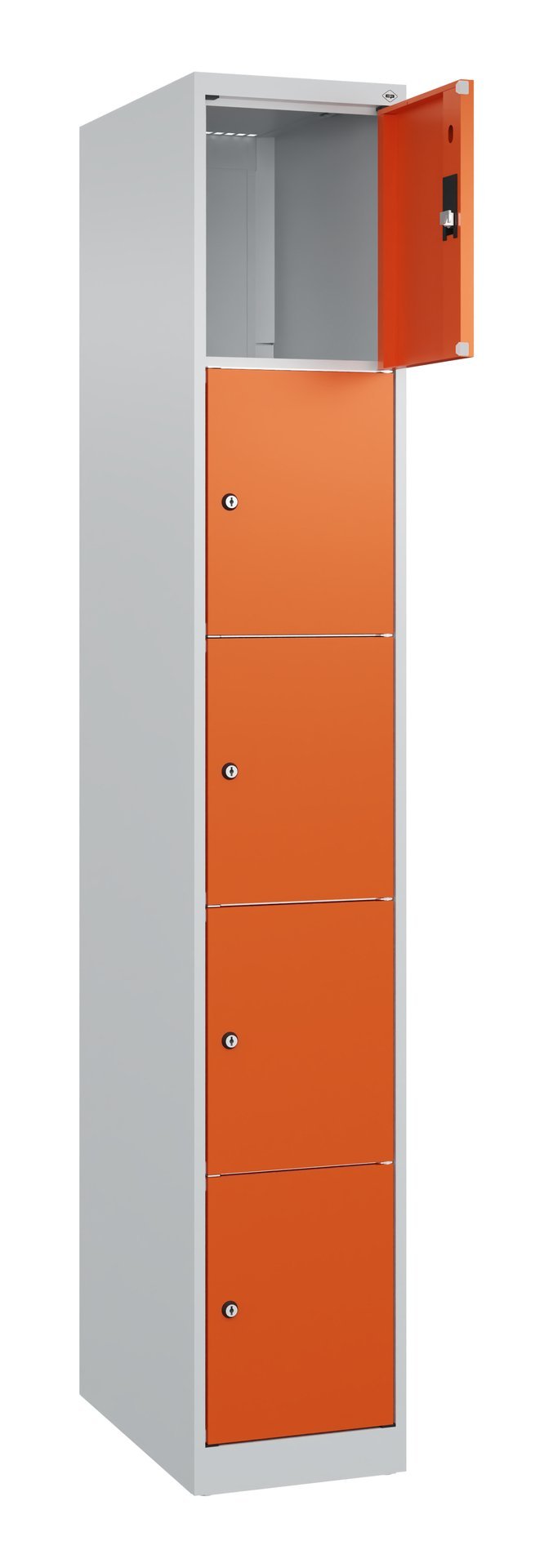 C+P Schließfachschrank Classic PLUS, 5 Fächer, 1850x300x500mm, 7035/2004 Produktbild img1 L