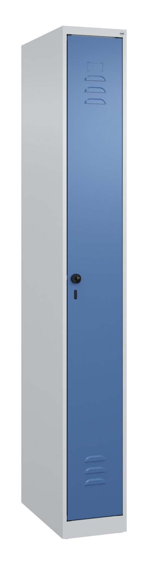 C+P Spind Classic PLUS, 1 Abteil, 1850x250x500mm, 7035/5023 Produktbild img2 L