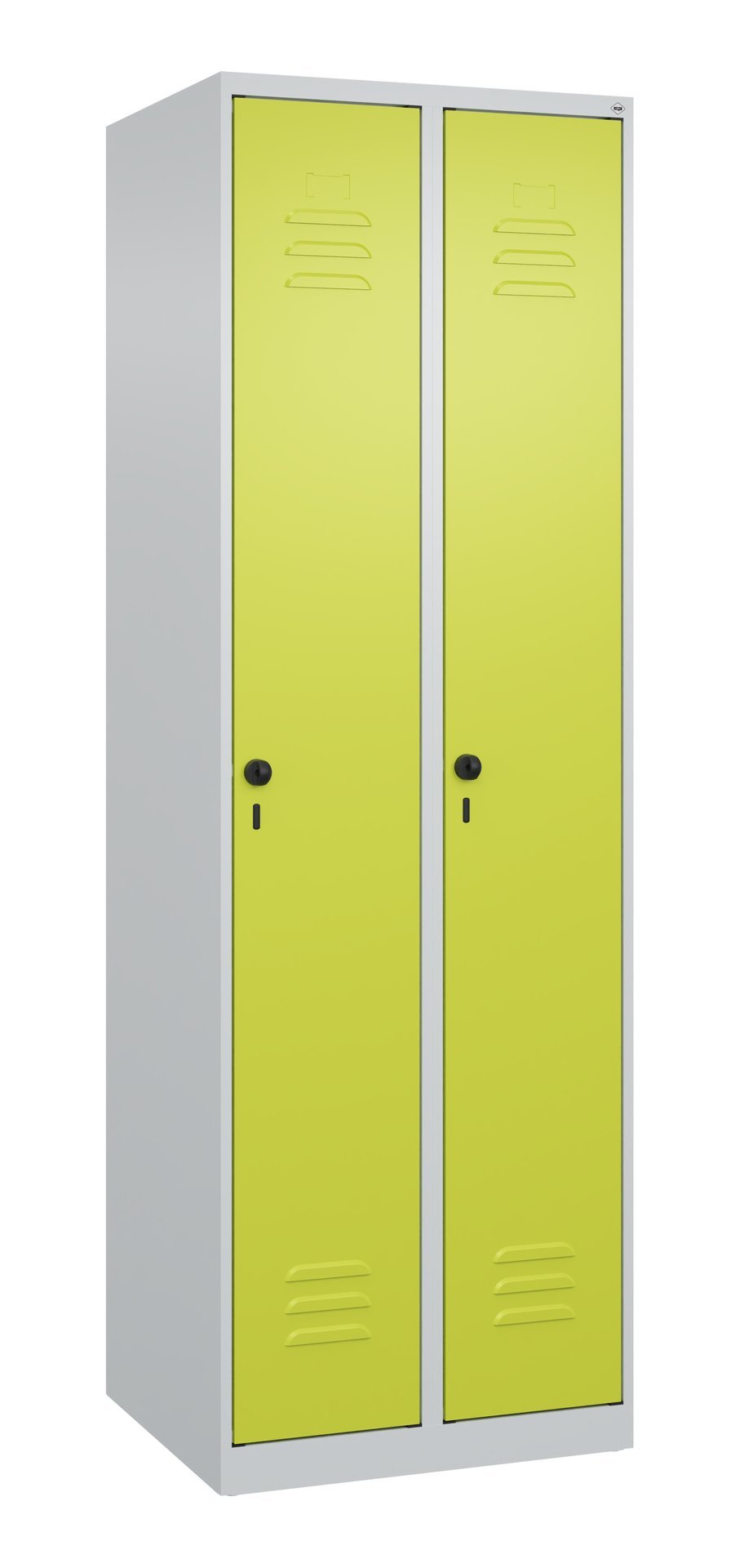 C+P Wäsche-Spind Classic PLUS, 2 Abteile, 1850x600x500mm, 7035/0024 Produktbild img2 L