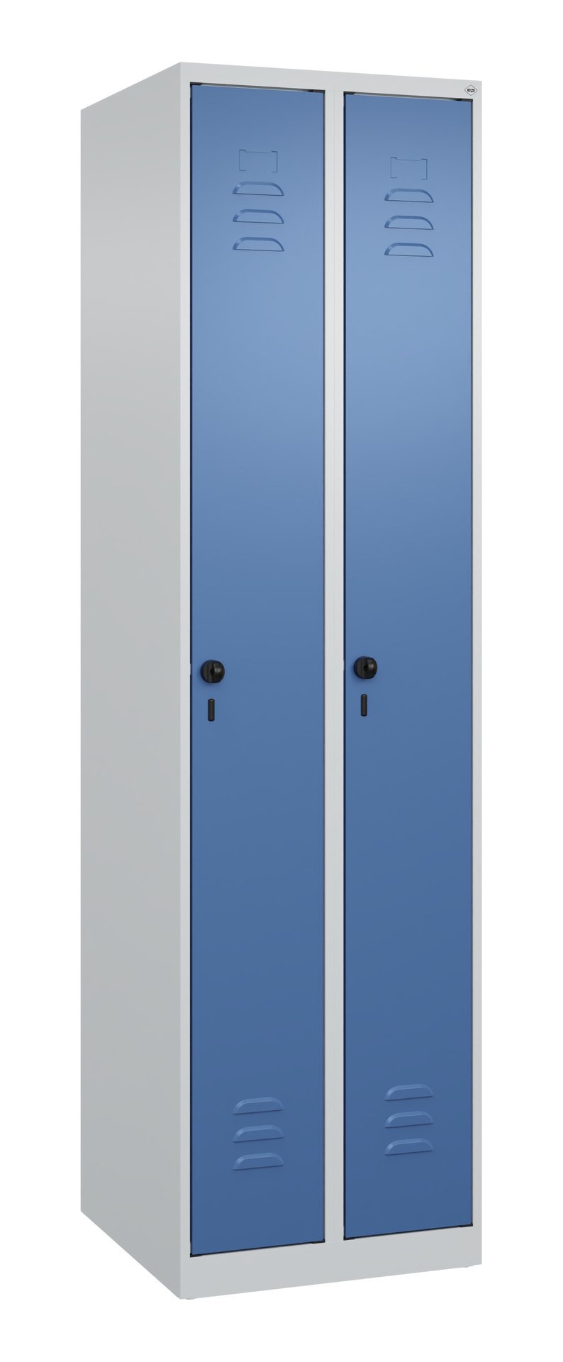 C+P Spind Classic PLUS, 2 Abteile, 1850x500x500mm, 7035/5023 Produktbild img2 L