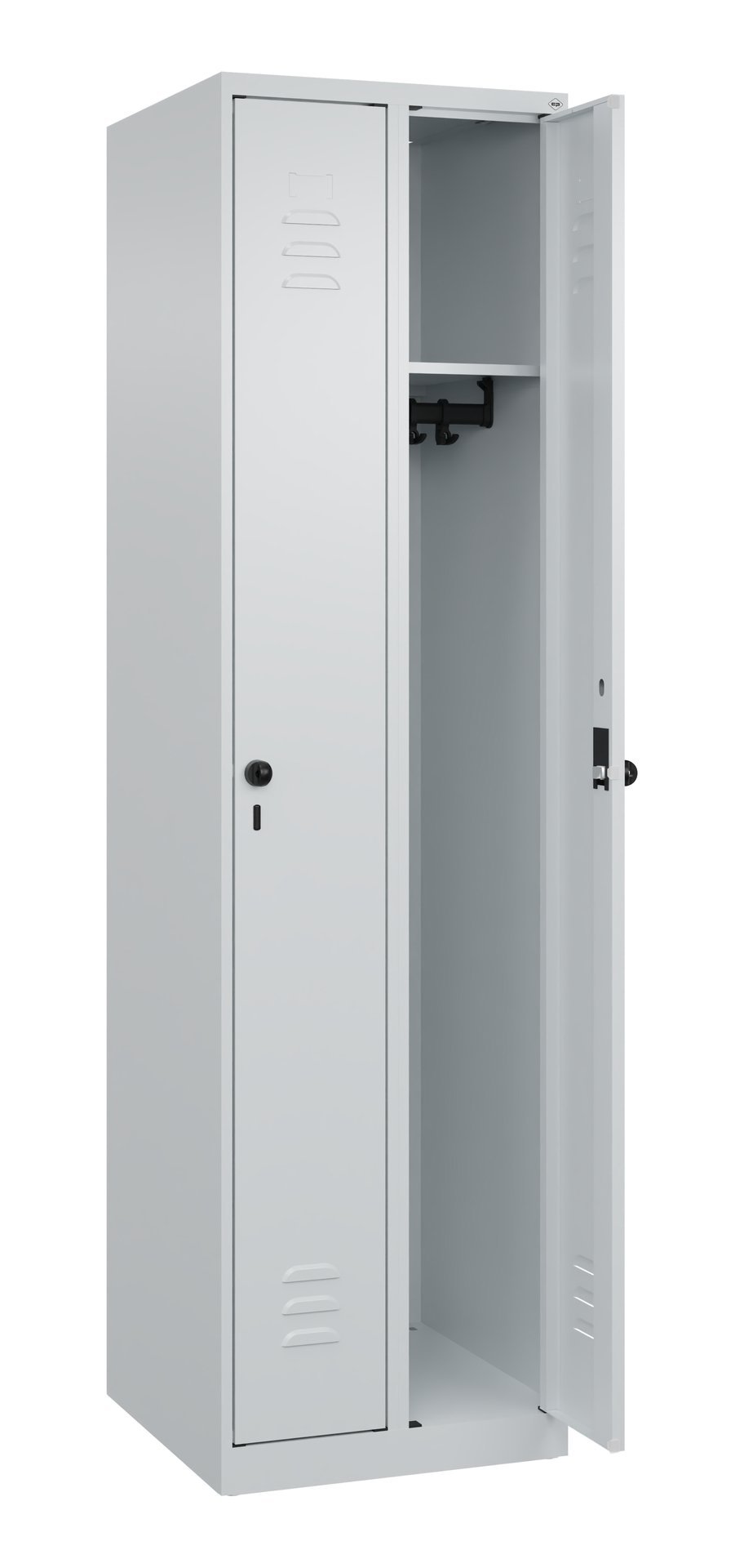 C+P Spind Classic PLUS, 2 Abteile, 1850x500x500mm, 7035/7035 Produktbild img1 L