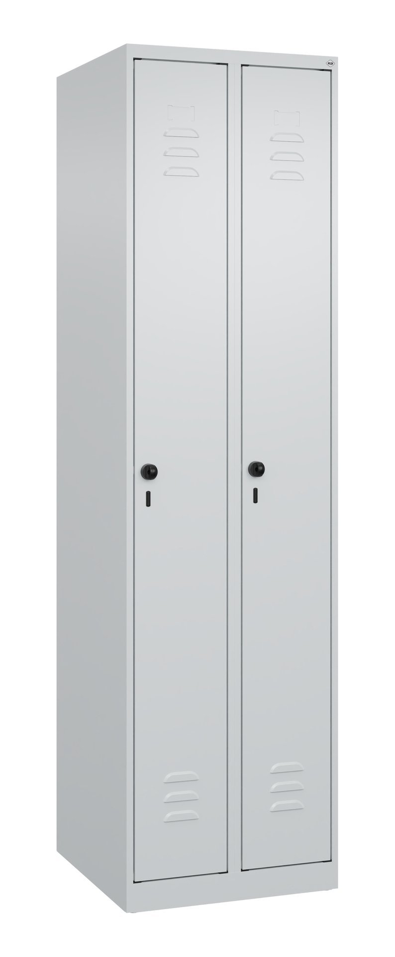 C+P Spind Classic PLUS, 2 Abteile, 1850x500x500mm, 7035/7035 Produktbild img2 L