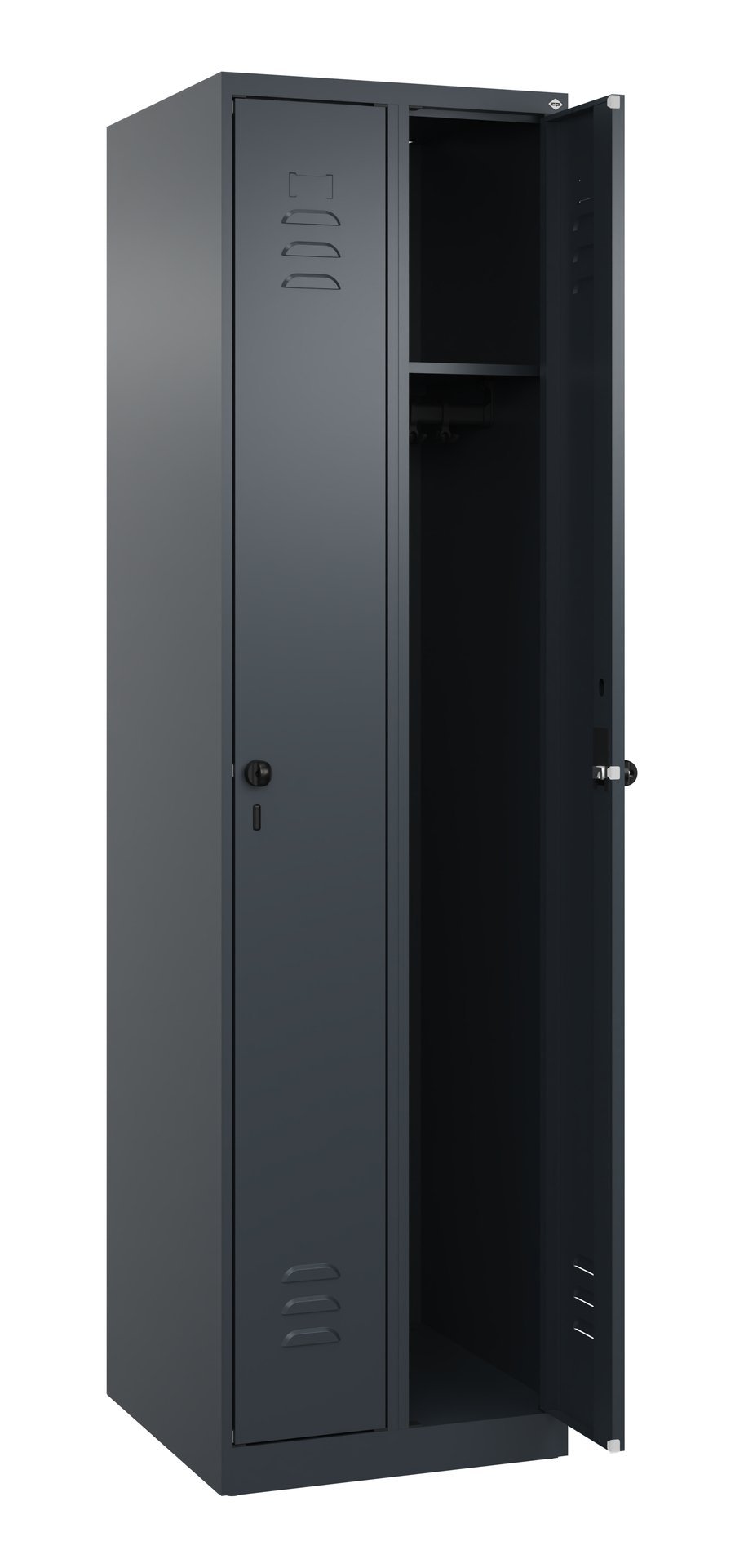 C+P Spind Classic PLUS, 2 Abteile, 1850x500x500mm, 7016/7016 Produktbild img1 L