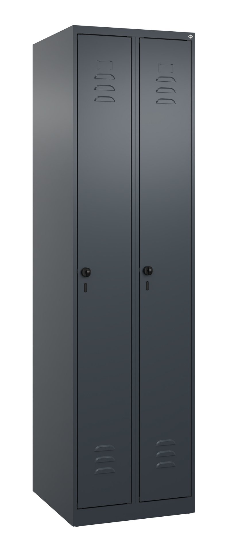 C+P Spind Classic PLUS, 2 Abteile, 1850x500x500mm, 7016/7016 Produktbild img2 L