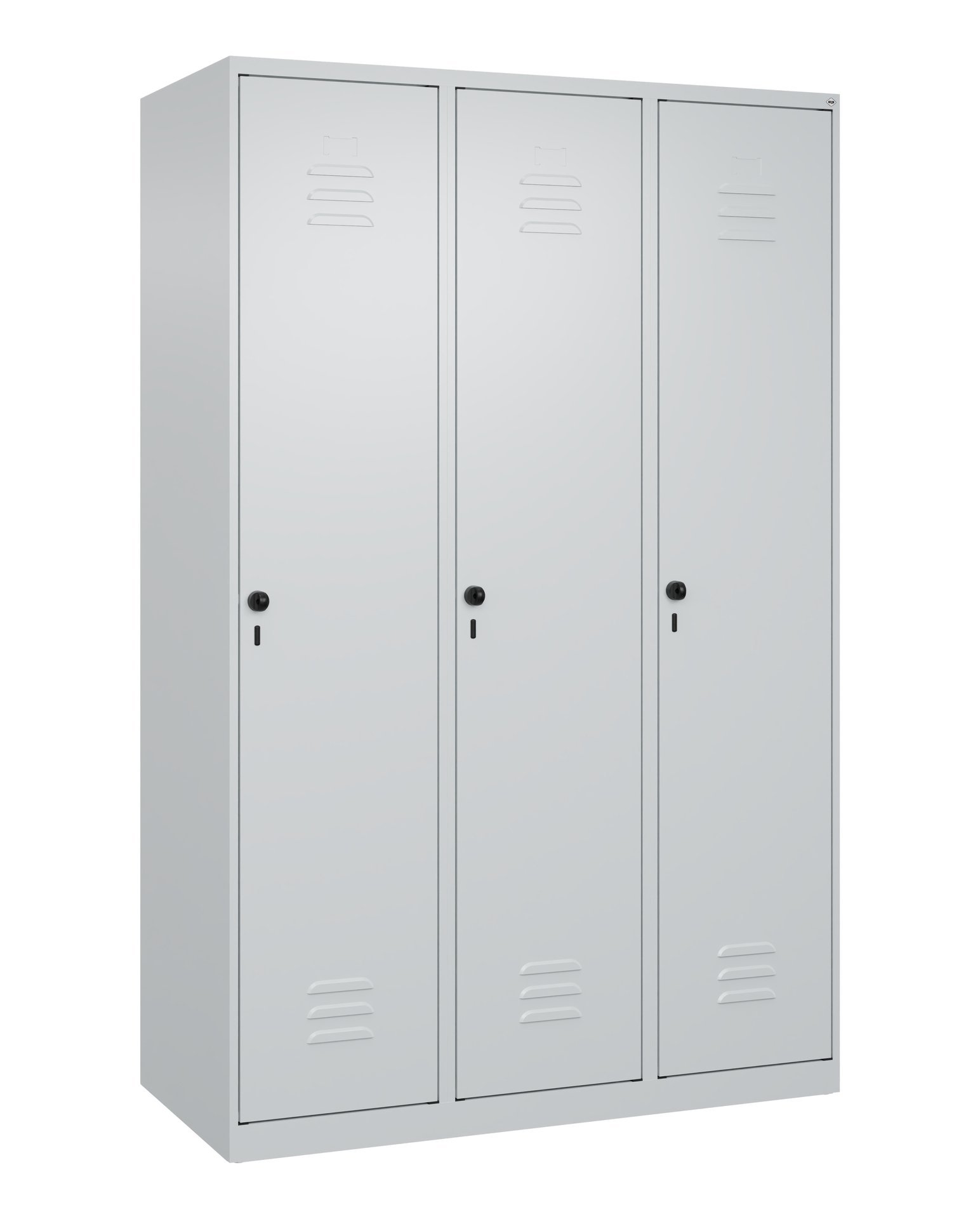 C+P Spind Classic PLUS, 3 Abteile, 1850x1200x500mm, 7035/7035 Produktbild img3 L