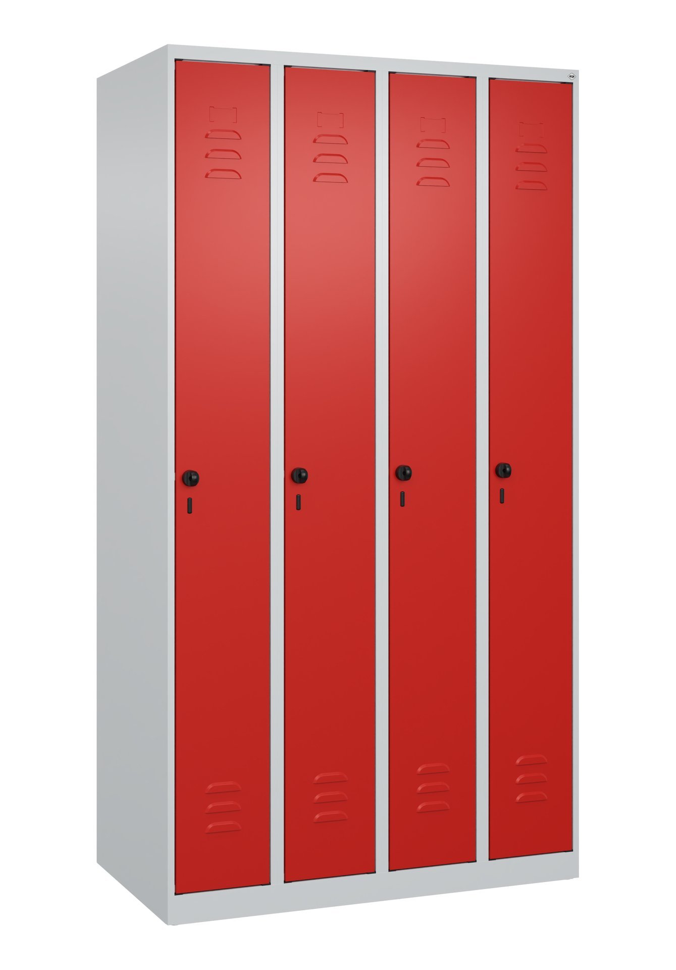 C+P Spind Classic PLUS, 4 Abteile, 1850x1000x500mm, 7035/3020 Produktbild img2 L