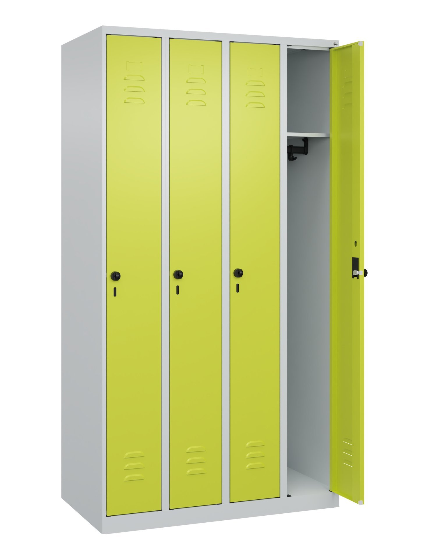 C+P Spind Classic PLUS, 4 Abteile, 1850x1000x500mm, 7035/0024 Produktbild img1 L