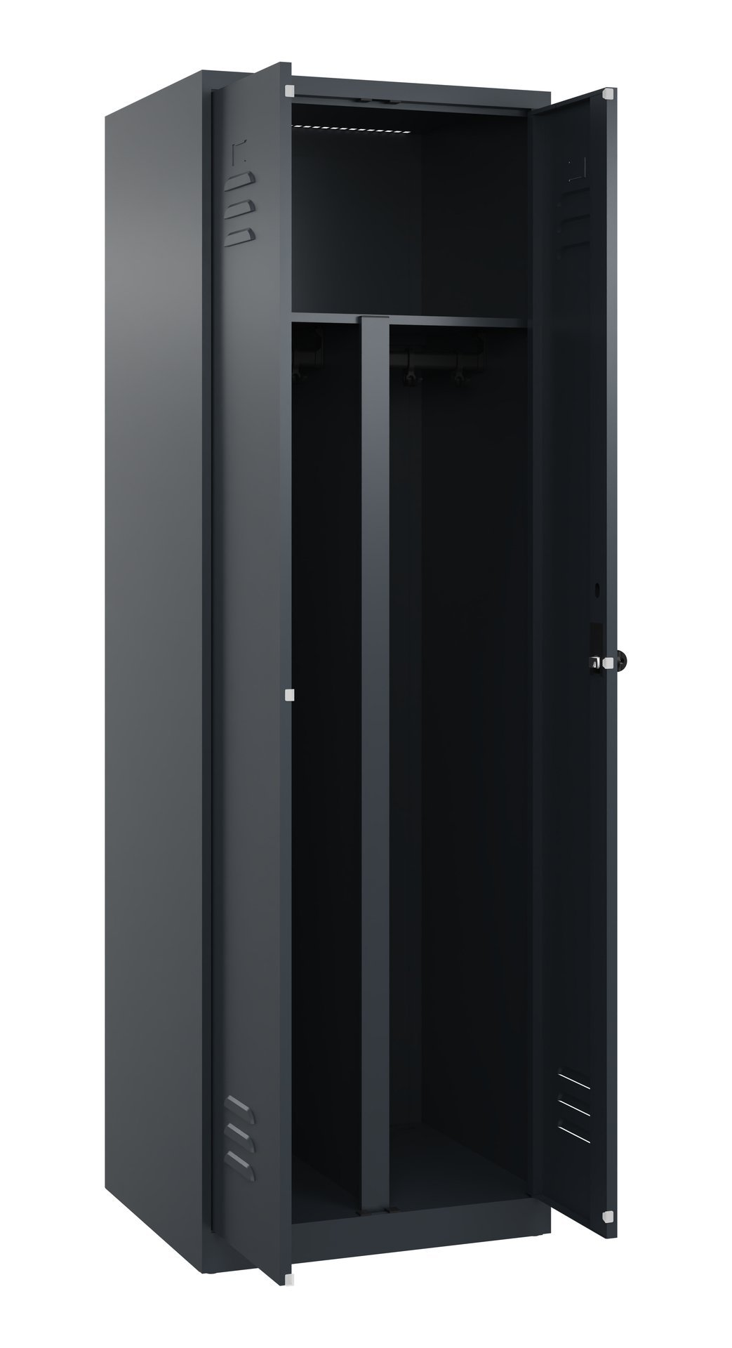 C+P PSA Doppel-Spind Classic PLUS, 2 Abteile, 1850x600x500mm, 7016/7016 Produktbild img1 L