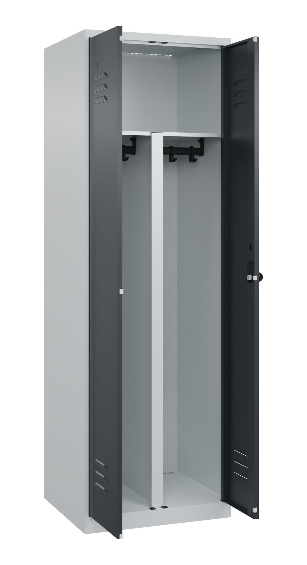 C+P PSA Doppel-Spind Classic PLUS, 2 Abteile, 1850x600x500mm, 7035/7016 Produktbild img1 L