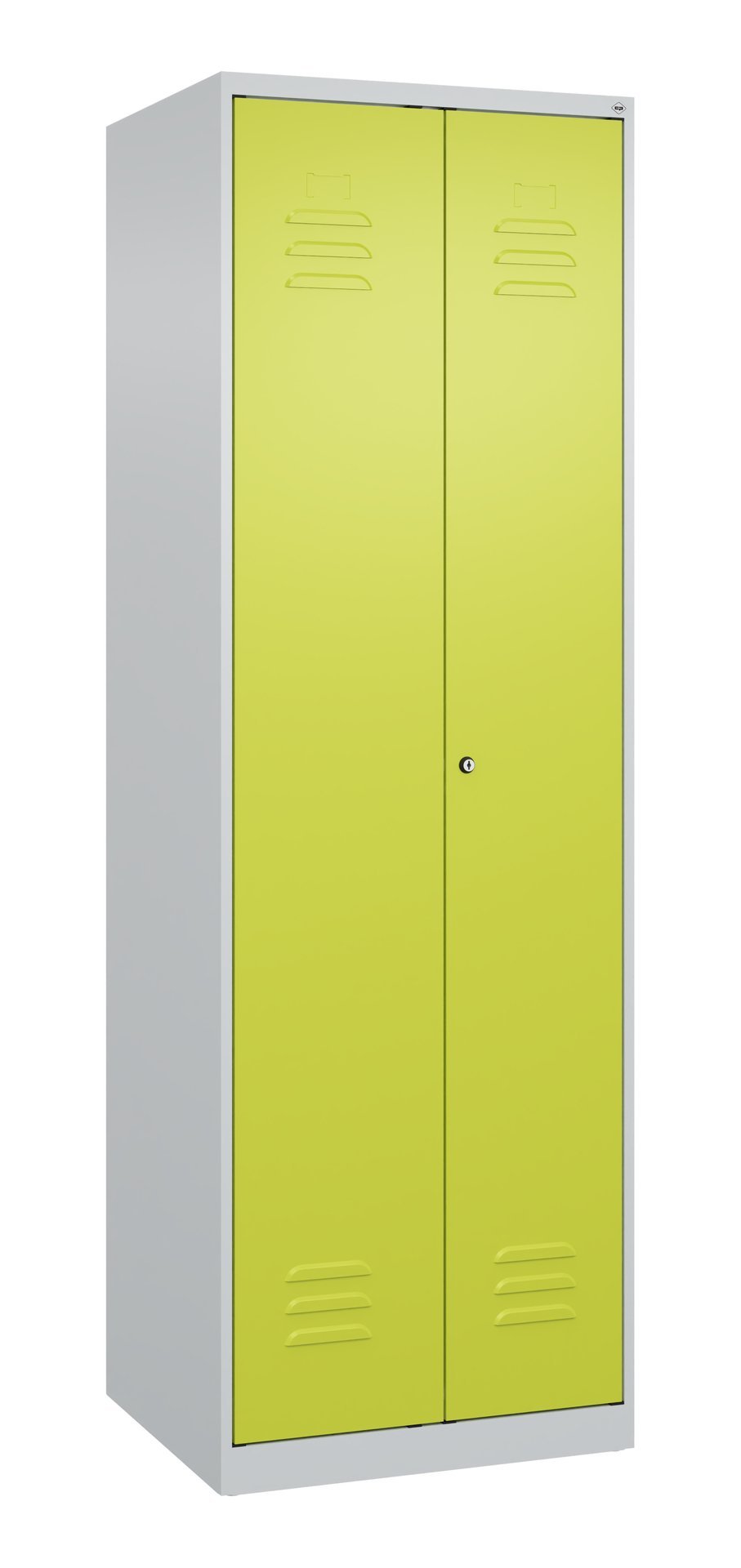 C+P Schwarz-Weiß-Spind Classic PLUS, 2 Abteile, 1850x600x500mm, 7035/0024 Produktbild img2 L