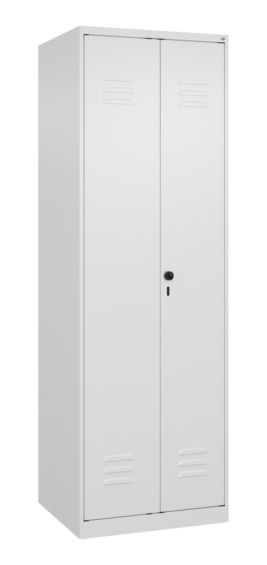 C+P Schwarz-Weiß-Spind Classic PLUS, 2 Abteile, 1850x600x500mm, 9016/9016 Produktbild img2 L