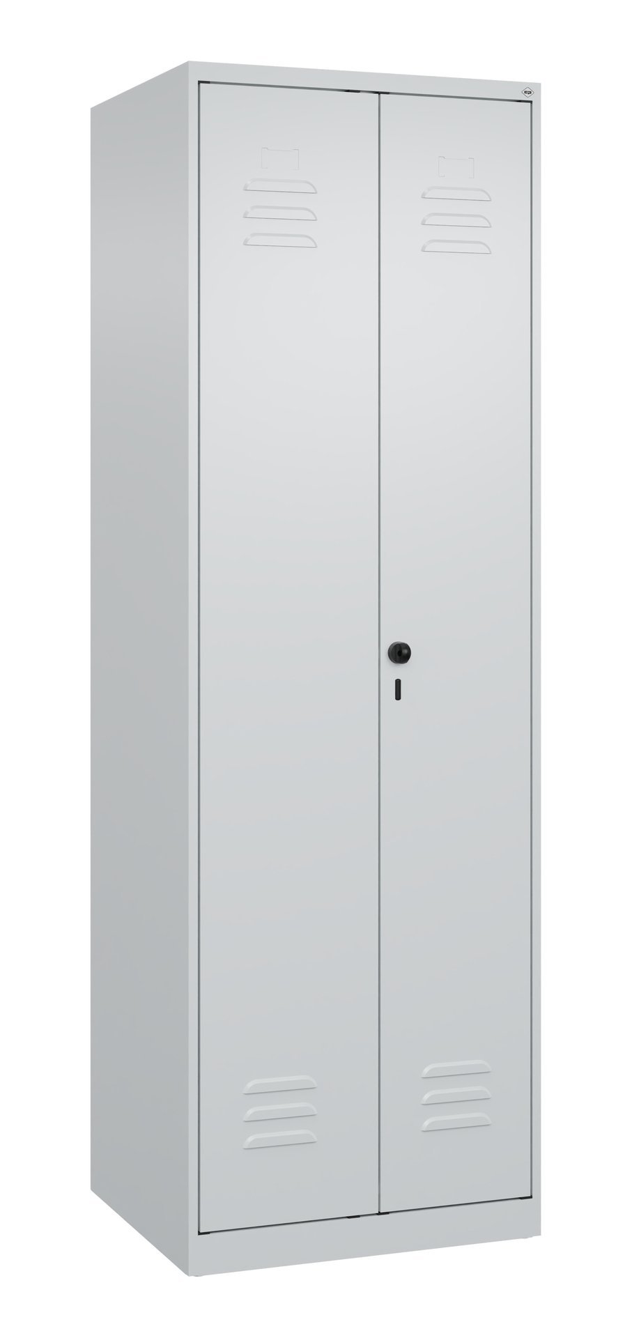 C+P Schwarz-Weiß-Spind Classic PLUS, 2 Abteile, 1850x600x500mm, 7035/7035 Produktbild img2 L