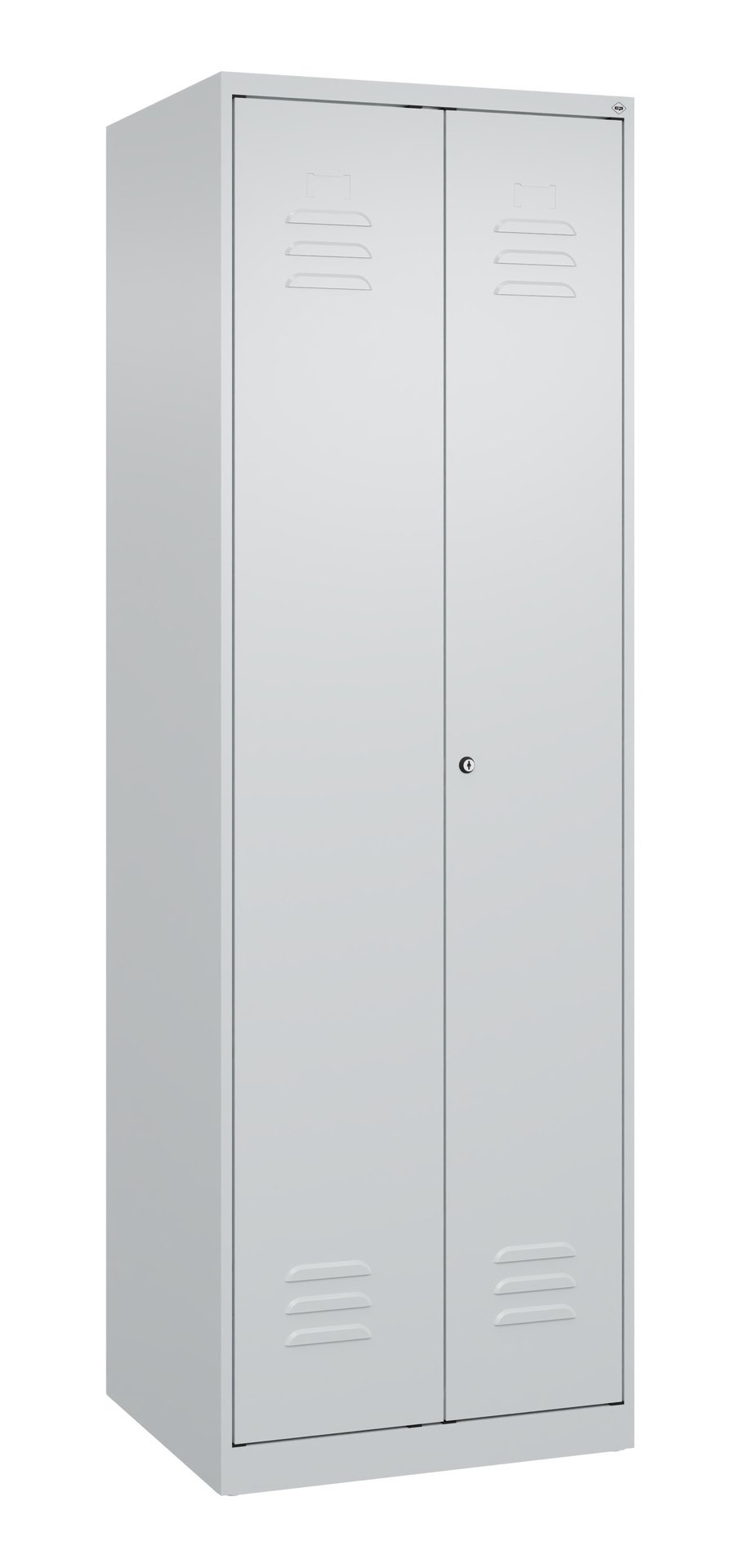 C+P Schwarz-Weiß-Spind Classic PLUS, 2 Abteile, 1850x600x500mm, 7035/7035 Produktbild img2 L