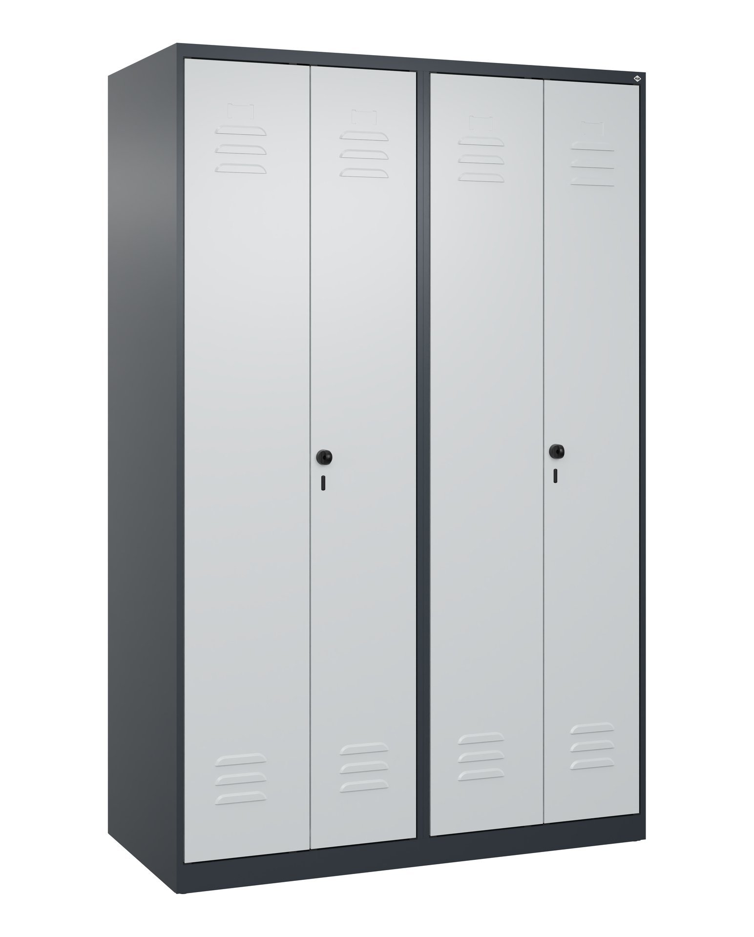 C+P PSA Doppel-Spind Classic PLUS, 4 Abteile, 1850x1200x500mm, 7016/7035 Produktbild img2 L