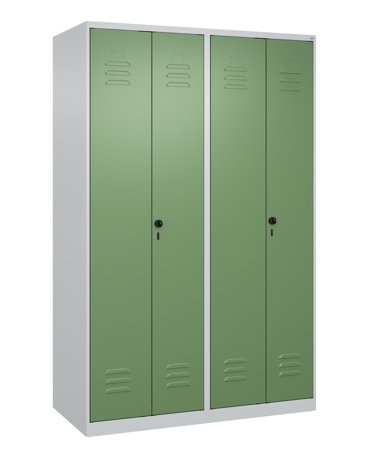 C+P PSA Doppel-Spind Classic PLUS, 4 Abteile, 1850x1200x500mm, 7035/6011 Produktbild img2 L