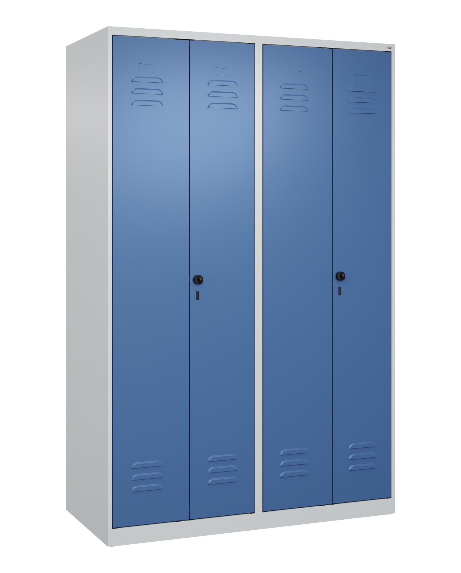 C+P PSA Doppel-Spind Classic PLUS, 4 Abteile, 1850x1200x500mm, 7035/5023 Produktbild img2 L